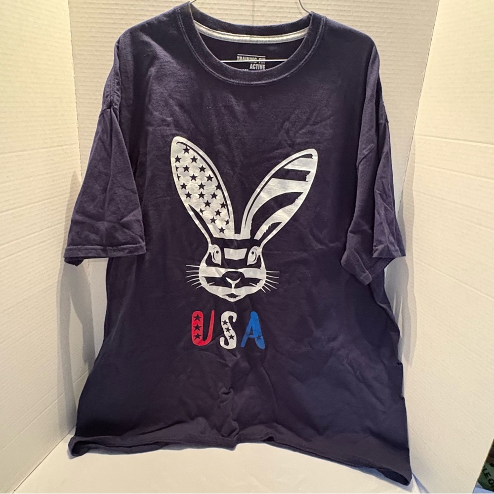 STARTER Navy USA Bunny Graphic Tee